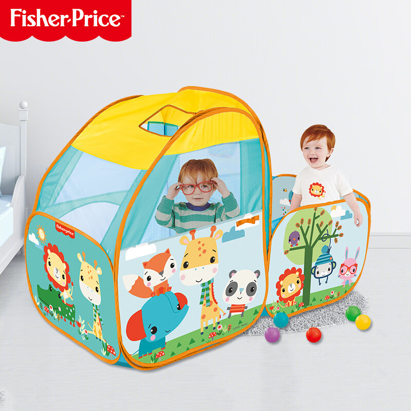 Fisher-Price 儿童帐篷游戏屋 宝宝室内小孩户外帐篷玩具屋快乐游戏屋LR2126 138.