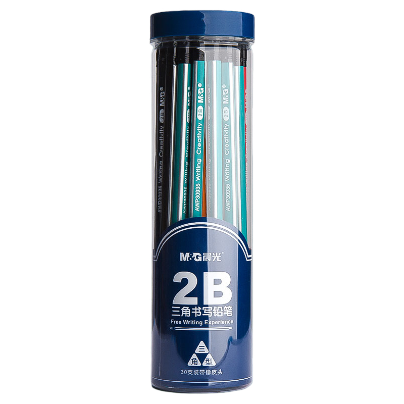 M&G 晨光 AWP30935 三角杆铅笔 2B 30支装 11.41元（需用券）