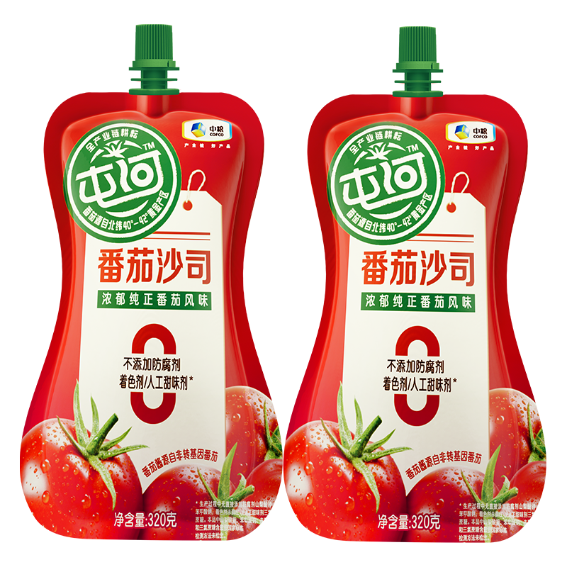 屯河 中粮新疆内蒙番茄酱西红柿酱炒菜意面酱调味番茄膏 番茄沙司320g*2袋 5