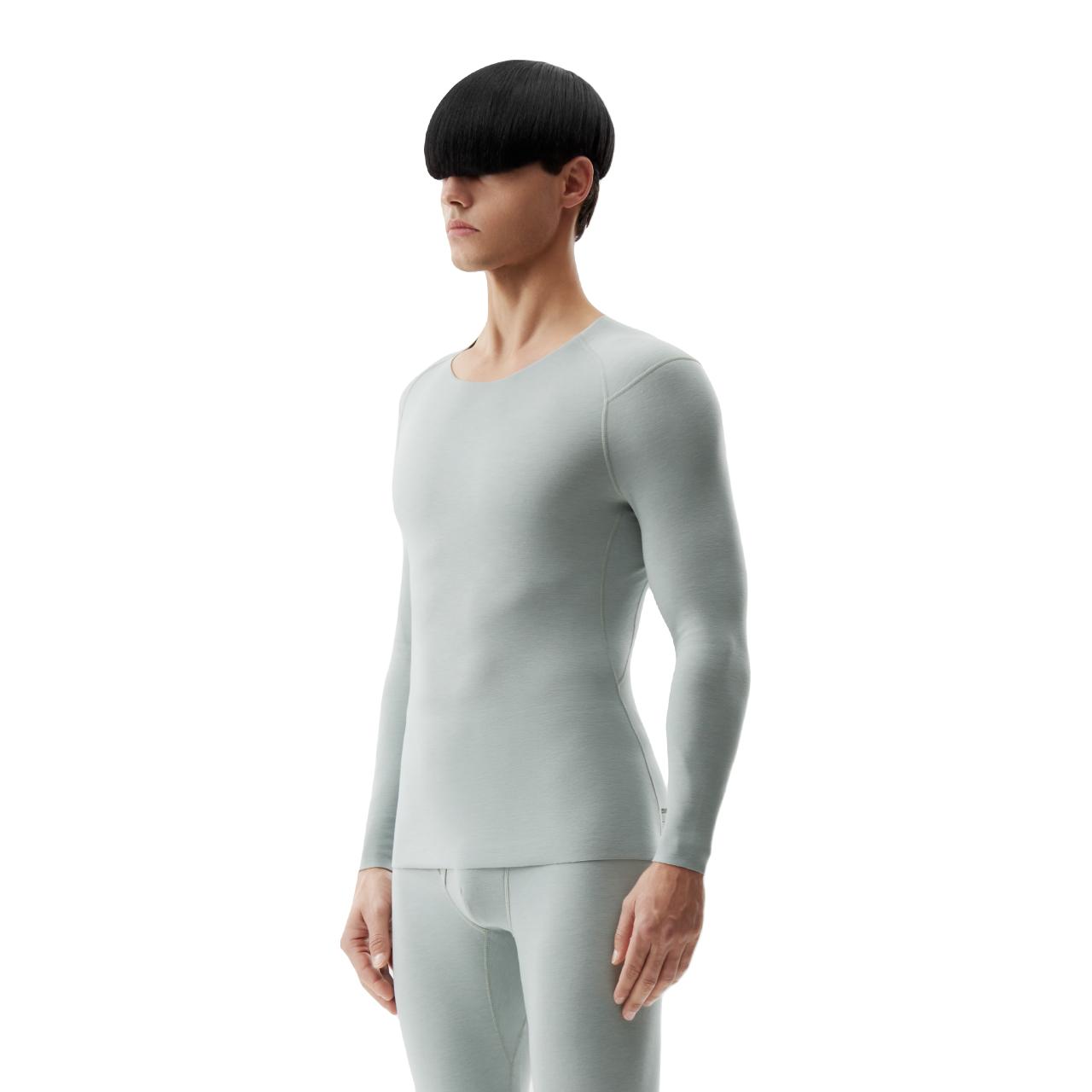 蕉内 热皮501+肌底衣女士秋衣保暖上衣圆领打底内搭外穿抗菌内衣 118元