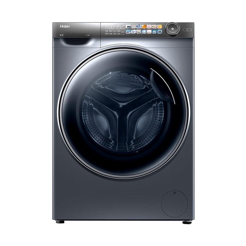 PLUS会员： Haier 海尔 滚筒洗衣机 508mm单洗 精华洗+触控晶彩屏+智能投放 2314.2