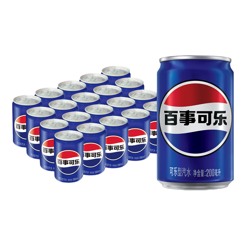 百事可乐 Pepsi 可乐 迷你罐200mlx20听（新老包装随机发货）百事出品 26.41元