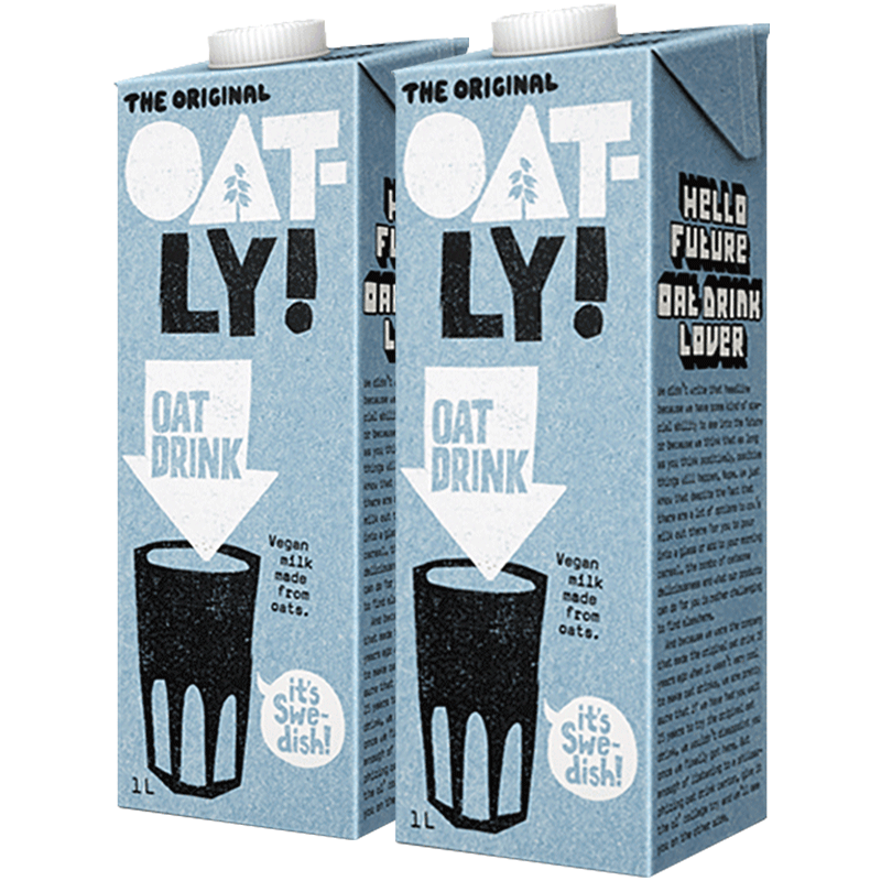 OATLY 噢麦力 原味低脂/醇香燕麦奶 1L*2瓶 ￥31.9