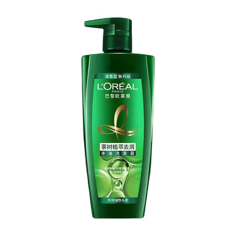 L'OREAL PARIS 茶树植萃去屑净油洗发露 500ml 26.9元