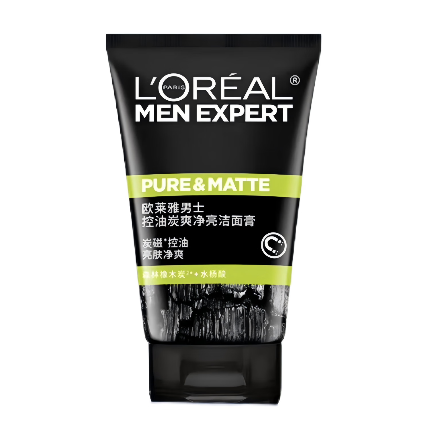 L'OREAL PARIS 欧莱雅男士控油炭爽净亮洁面膏100ml 20.9元