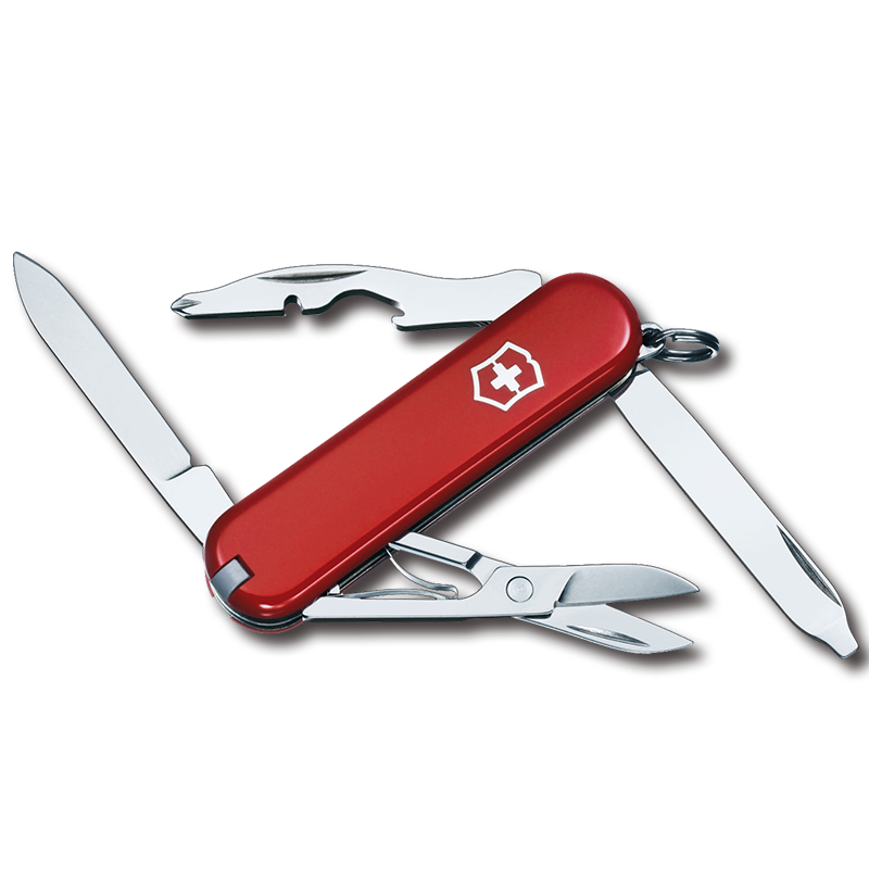 17日20点：VICTORINOX RAMBLER 0.6363 逍遥派瑞士军刀 58mm 10种功能 红色+凑单 89.5元