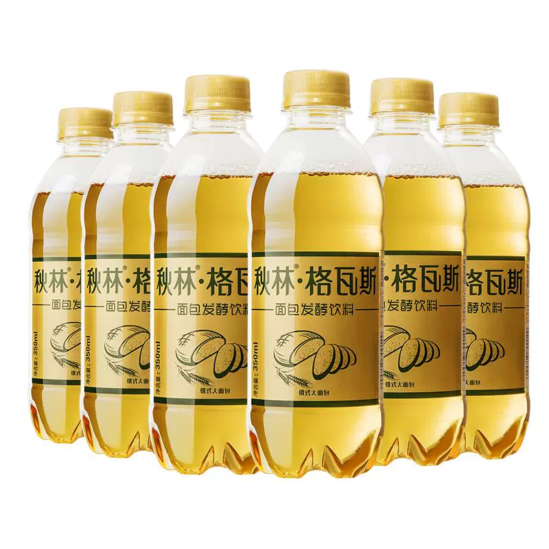 秋林 全麦格瓦斯 发酵饮料350mL*6瓶 ￥14.9