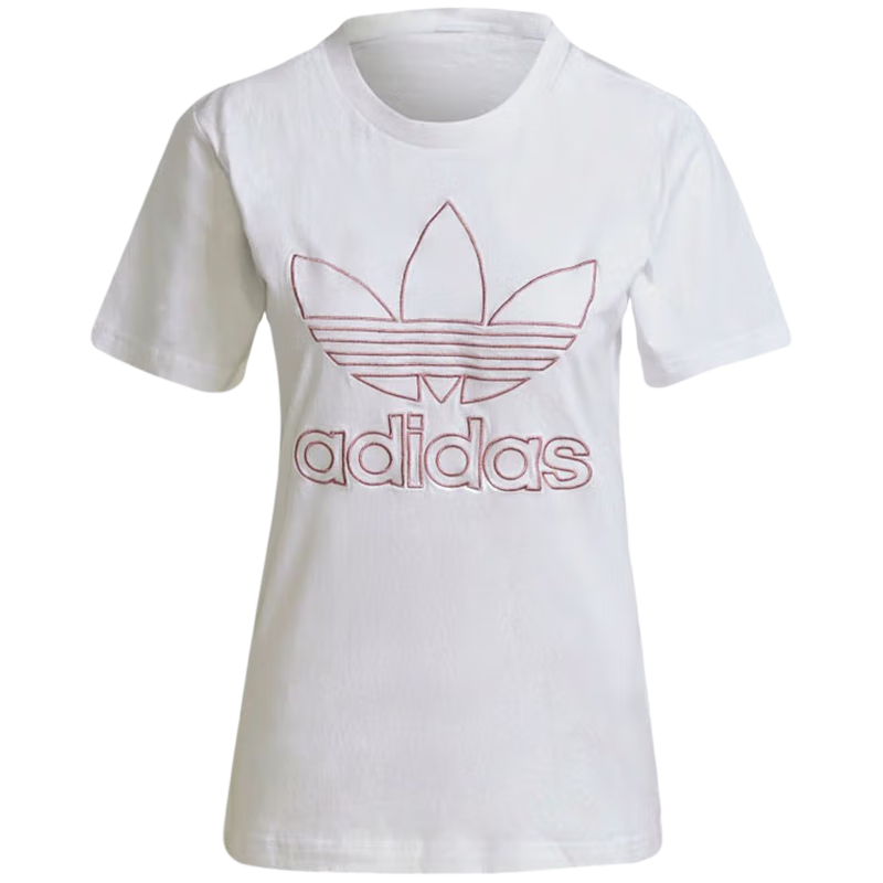PLUS会员、百亿补贴、限XS码：adidas 阿迪达斯 三叶草女士运动短袖T恤 H20469 H20469 58.41元包邮