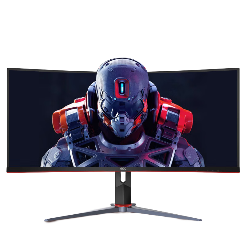 双11狂欢、每日10点抢券：AOC 34英寸 带鱼屏 WQHD 180Hz HDR400 HVA快速液晶1ms 出厂