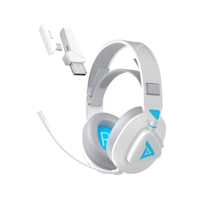TAIDU 钛度 THS318 轻鸾竞技版 耳罩式头戴式三模游戏耳机 白色 107.9元