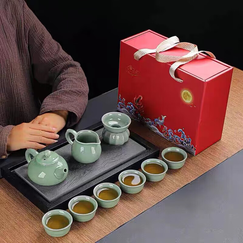 ZISIZ 致仕 国潮创意哥窑茶具套装+礼盒 79.9元（需用券）