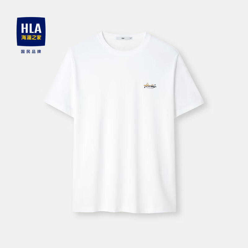 HLA 海澜之家 短袖T恤男女情侣装24感温智控吸湿透气短袖男夏季 68元（需用