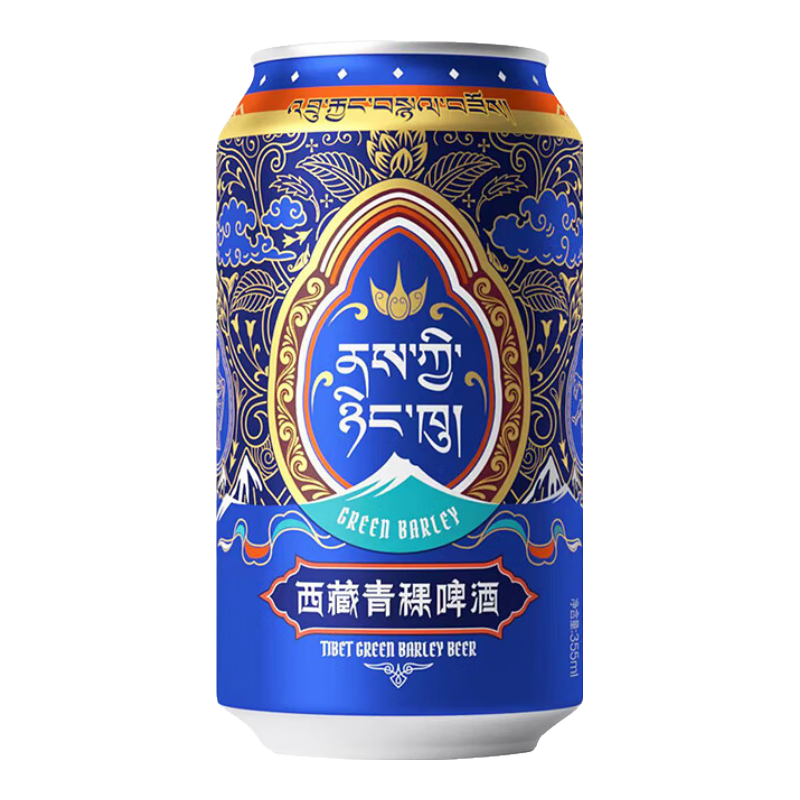 5100西藏回魂酒 青稞啤酒355ml*2罐 6.90元