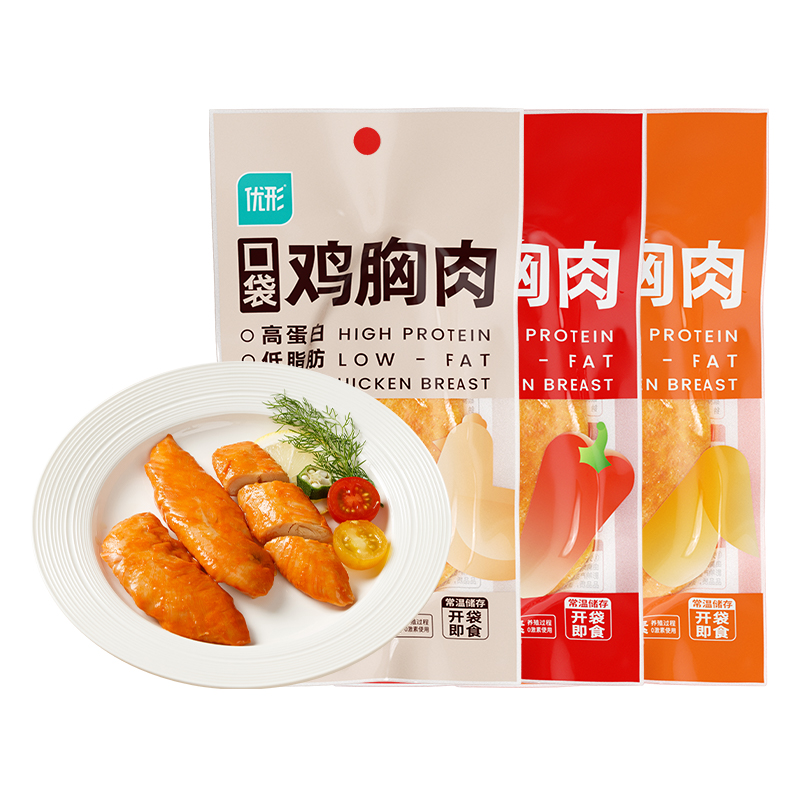 ishape 优形 常温即食鸡胸肉 40g*18袋 44.9元（需用券）