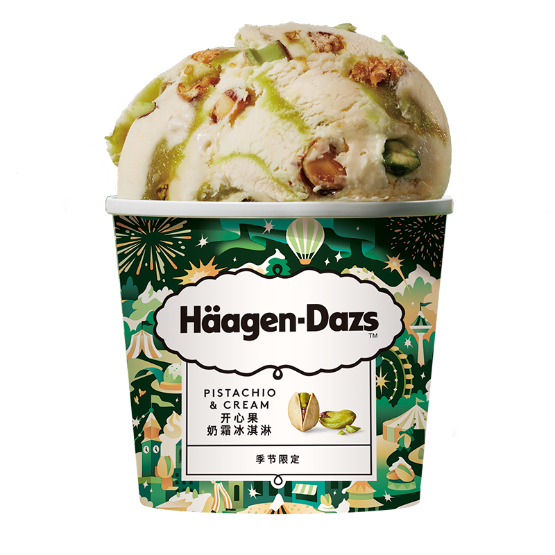 哈根达斯 Häagen·Dazs Haagen-Dazs）开心果奶霜冰淇淋100ml 21.07元