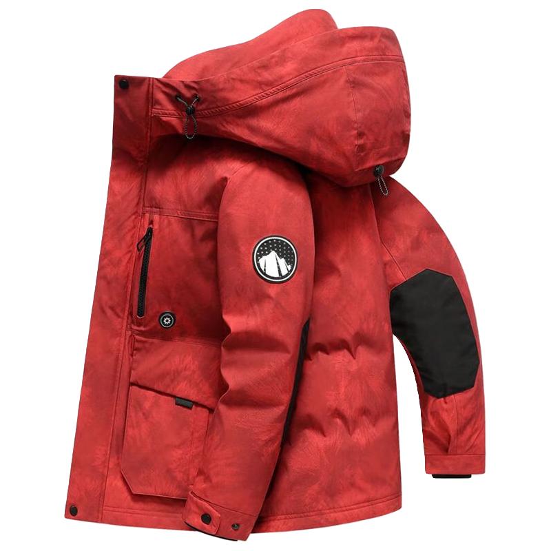 鸭鸭羽绒服 男女2025年冬季加厚连帽工装外套潮上衣 319元