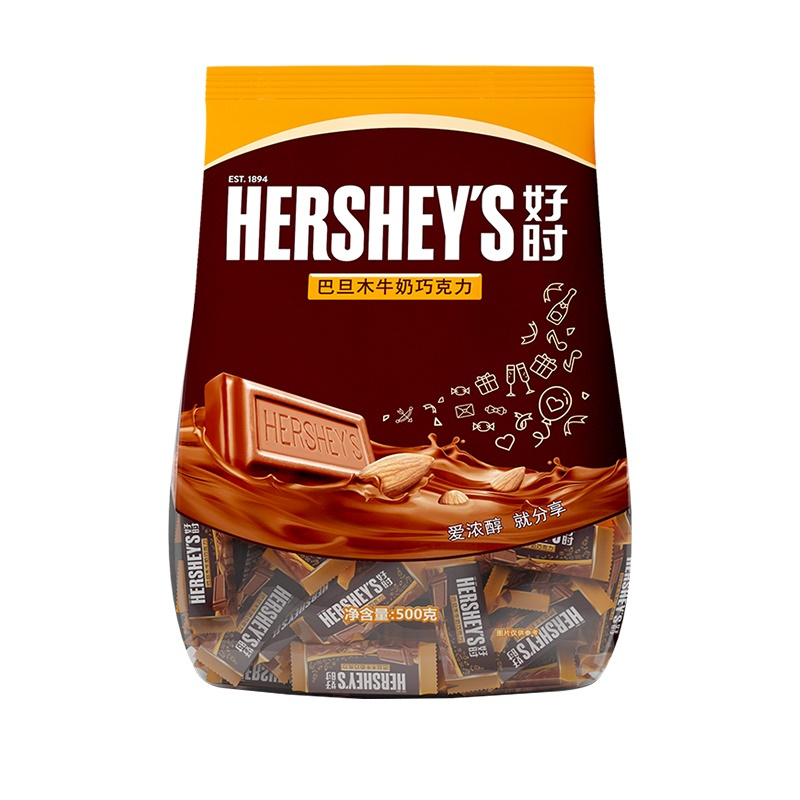 HERSHEY'S 好时 巴旦木牛奶巧克力 500g 42.42元（需用券）