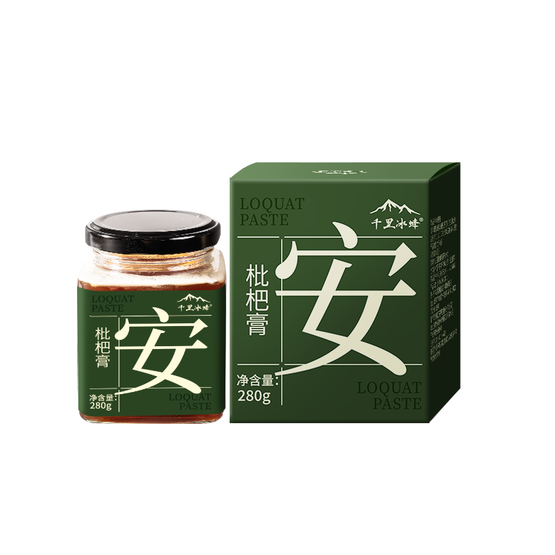 千里冰蜂 枇杷膏 280g 蜂蜜罗汉果安徽砀山酥梨古方熬制 11.9元(需试用）