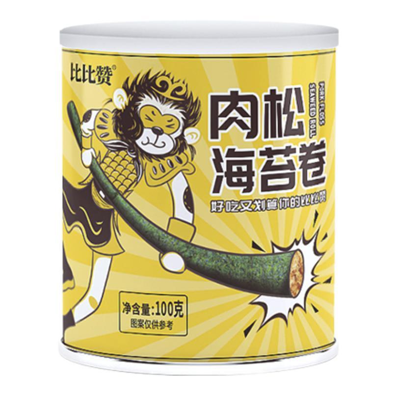 比比赞 肉松海苔卷 100g 11.8元（需用券）