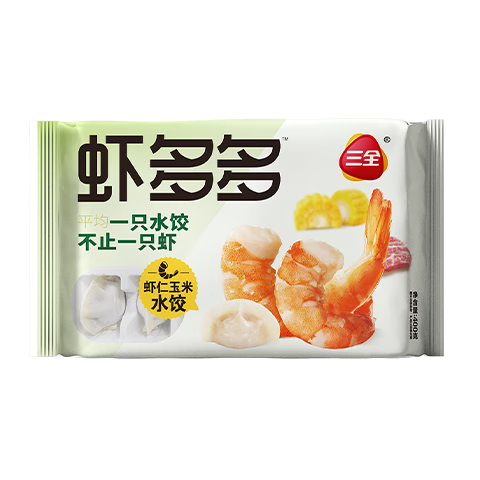 plus：三全 虾多多虾仁玉米水饺 400g*4件 26.64元(合6.66元/件)