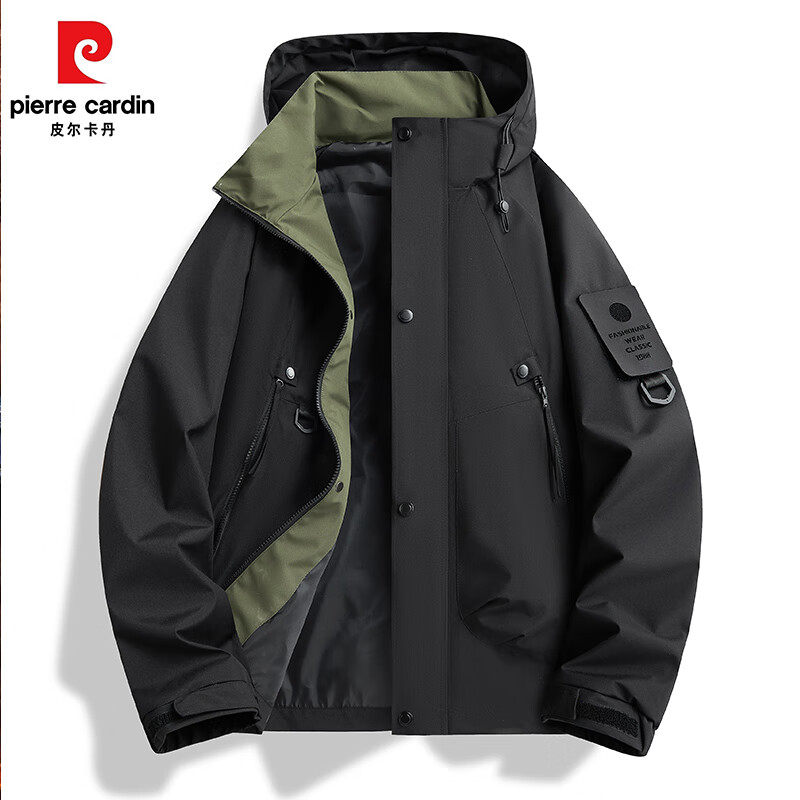 pierre cardin 皮尔·卡丹 2025春季男士连帽冲锋衣外套 XJ-8858 ￥79.9