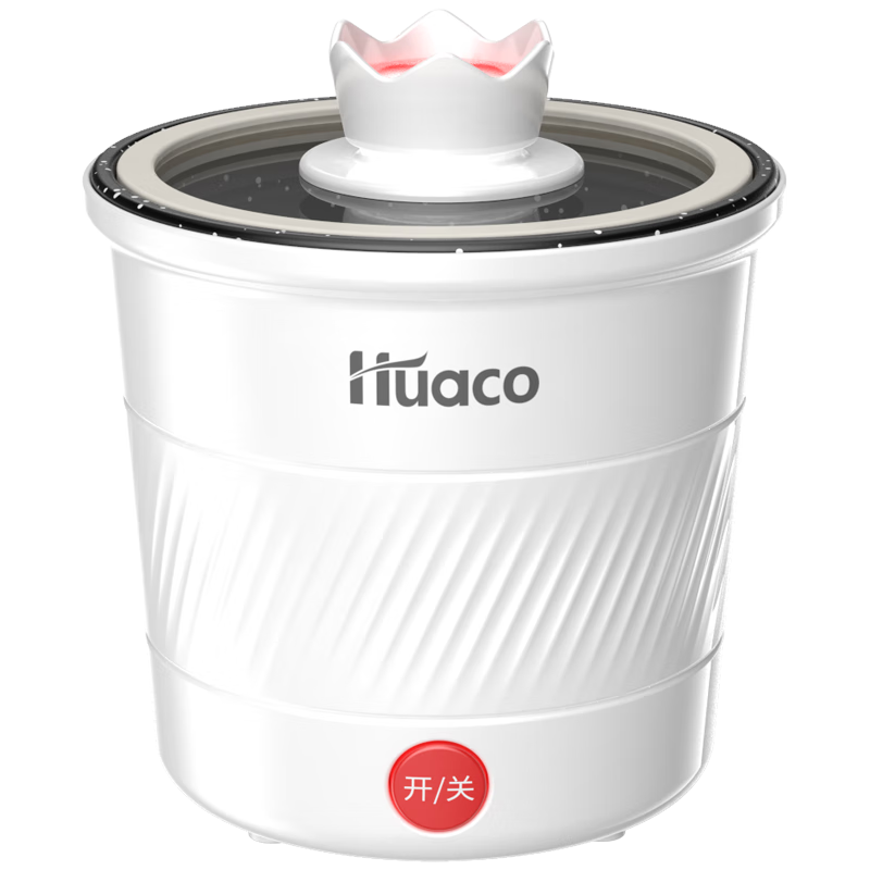 PLUS会员：华强Huaco 电煮锅 基础款 极地白 1.1L 38.06元包邮（需用券）