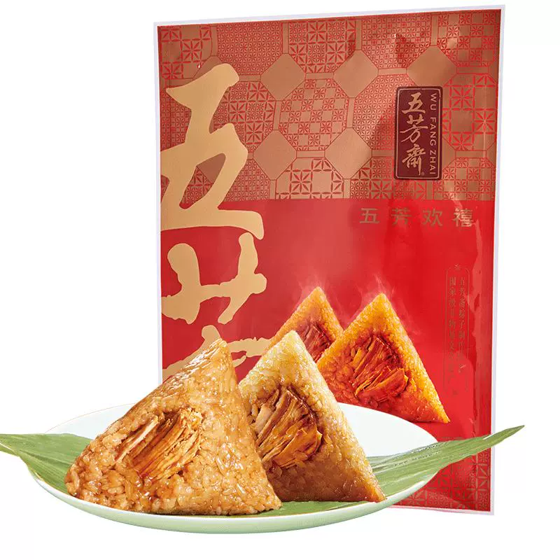 五芳斋 风味素/肉粽组合6粽共840g ￥5.9