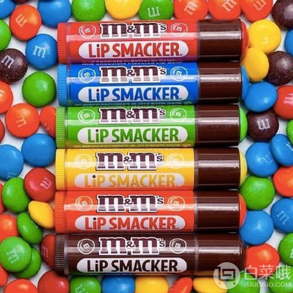 Lip Smacker M&M's 牛奶巧克力润唇膏8支派对装54.7元