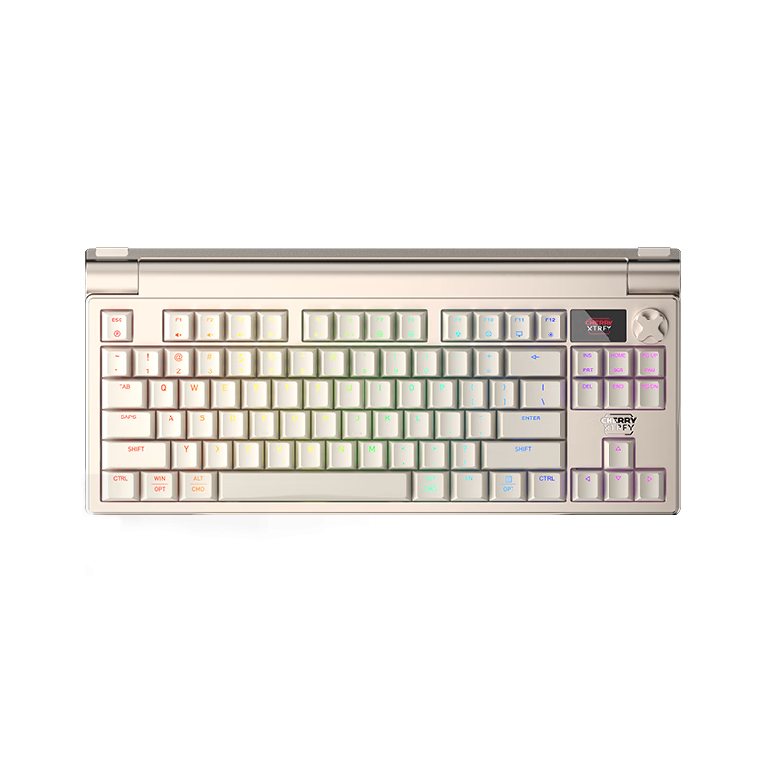 国家补贴：CHERRY MX 8.3 84键 三模机械键盘 时空金 茶轴 RGB 1452.2元（需用券）