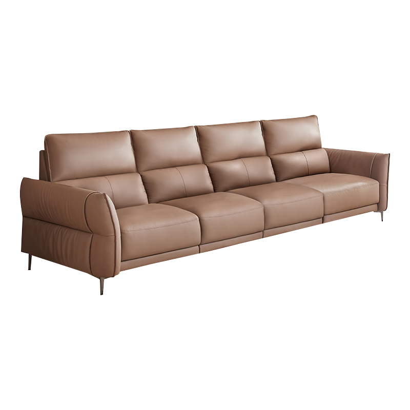 国家补贴：京东京造 花瓣真皮沙发 头层牛皮记忆棉填充客厅中大户型3.4M拿