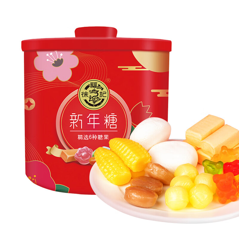 88VIP：徐福记 新年糖 6口味 280g 23.65元