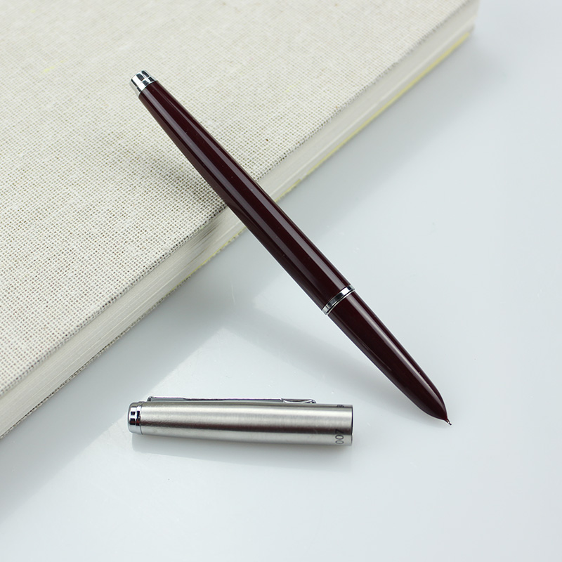 HERO 英雄 钢笔007暗尖经典复古怀旧0.5mm老式钢笔小学生用男女款用练字书写