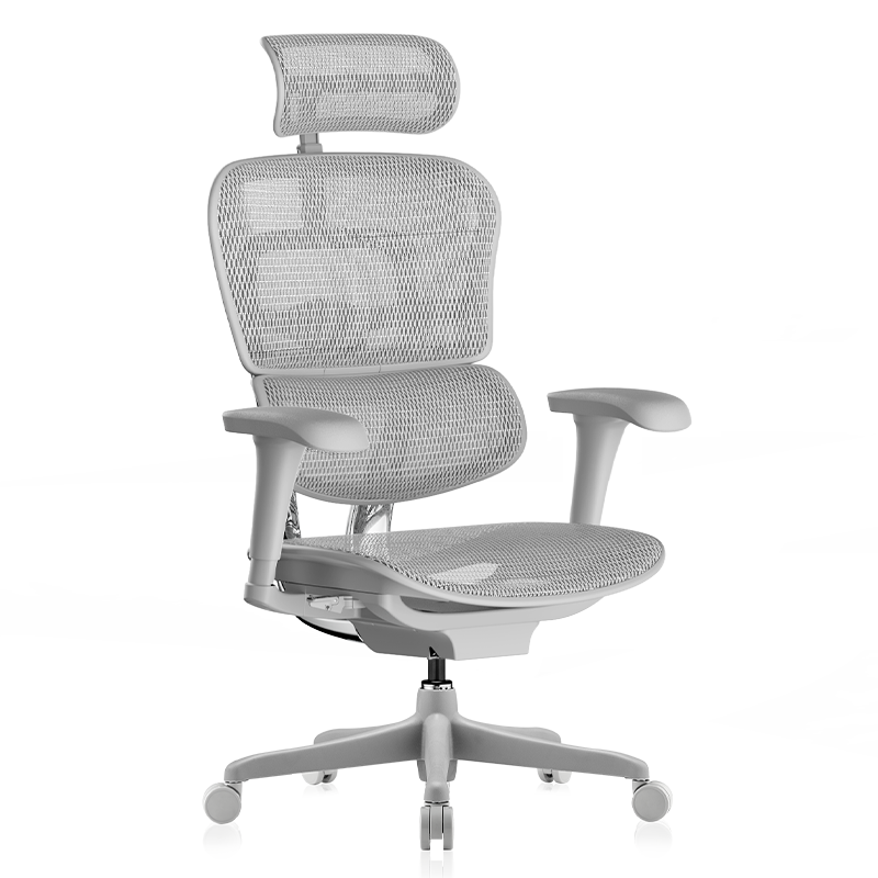 31日20点、大件超省：Ergonor 保友办公家具 金豪B 2代 人体工学电脑椅 银白色 