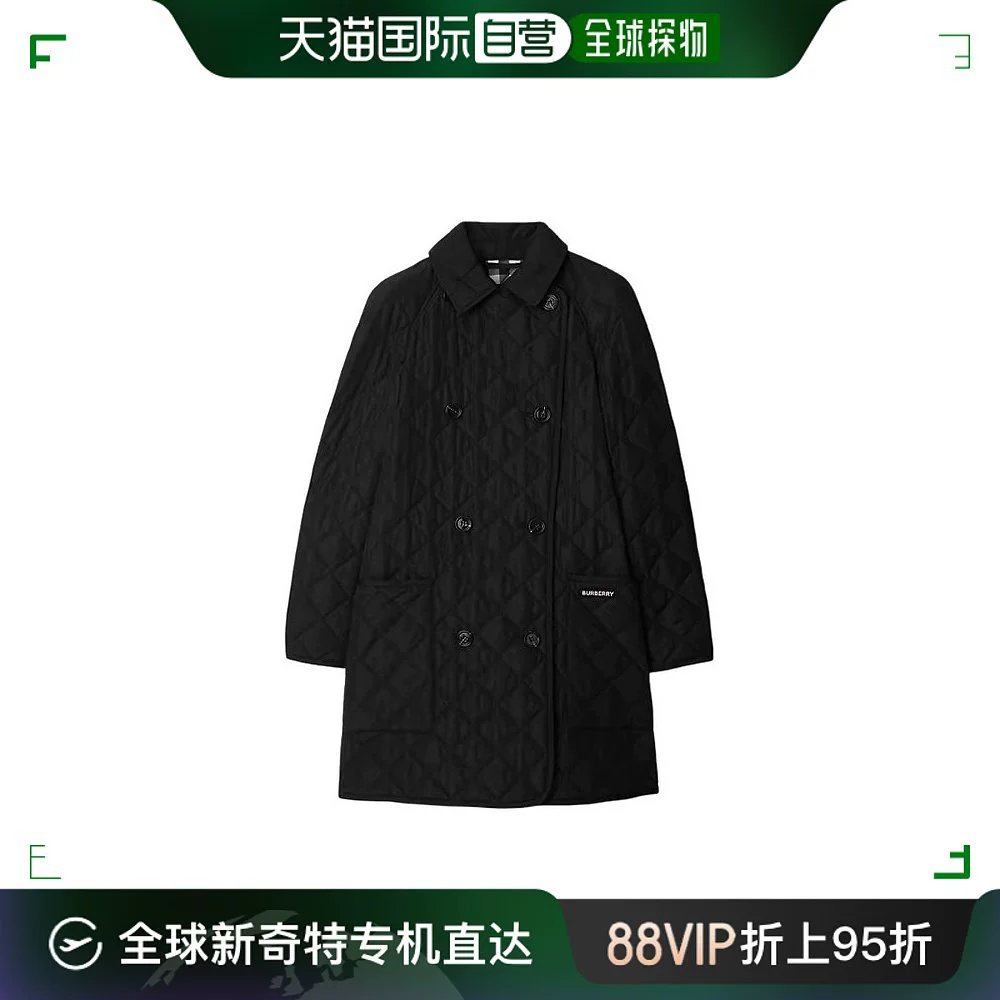 BURBERRY 博柏利 女士字母印花双排扣棉服 ￥2867.31