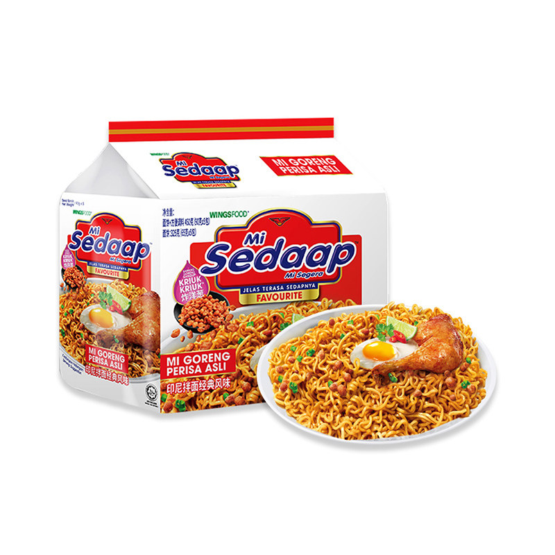 移动端：WINGSFOOD 辉英喜达印尼进口干拌方便面 380g 经典风味拌面*5包 12.12元