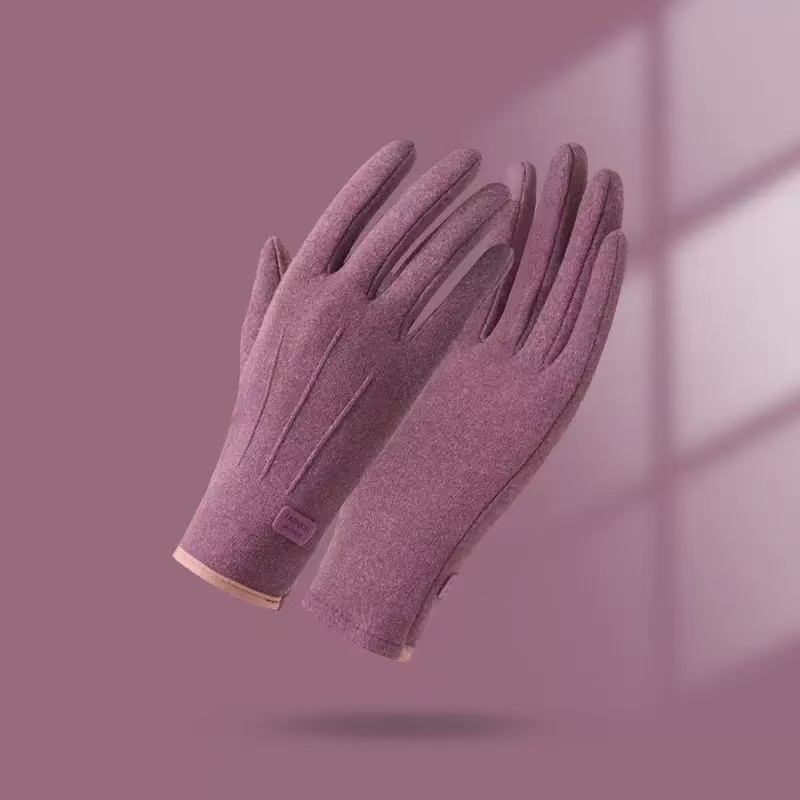 移动端：逐舟 电动车手套 0003 冬季加厚加绒保暖麂皮绒骑行防寒触屏手套 9.