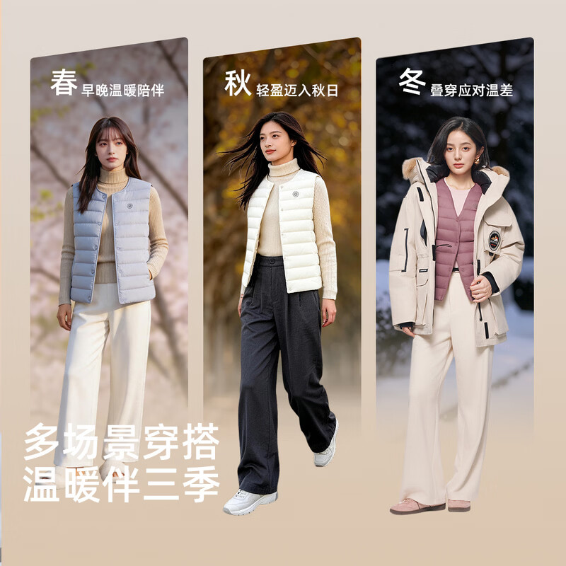 雪中飞 女式羽绒马甲 升级款-螺甸紫 59元 - 86线报