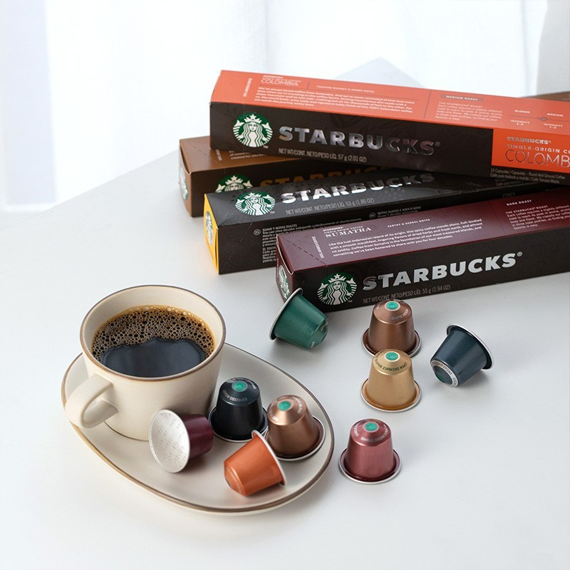 STARBUCKS 星巴克 胶囊无糖冷萃咖啡 5.7g 10颗 四盒装 98.86元包邮（需用券）