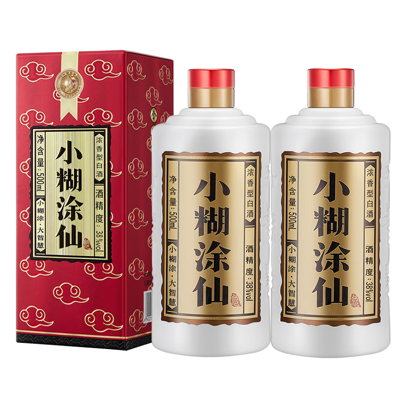 puls会员：小糊涂仙 普仙 浓香38度 500mL*2瓶 233.32元（需领券）