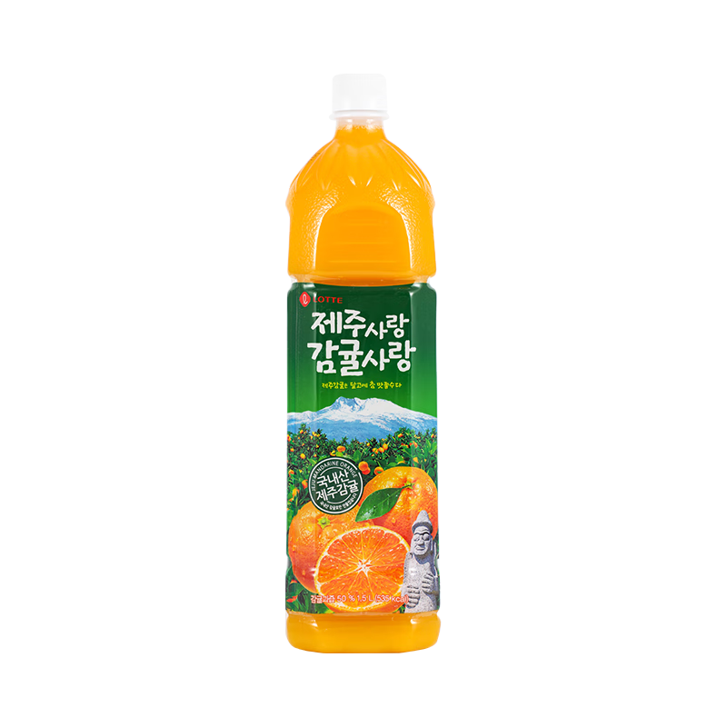 乐天 韩国济州岛原装大瓶进口柑橘汁饮料1500ml 6.03元（需用券）