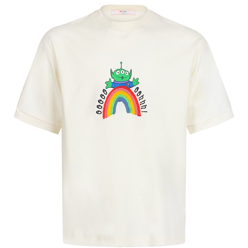 bosie Rainbow2022年夏新款情侣男短袖T恤印花T恤 90.3元（需买3件，共270.9元）