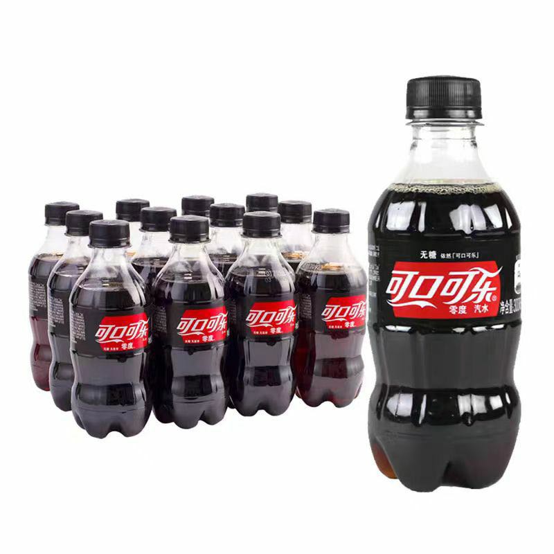 可口可乐 零度无糖碳酸饮料300mlX12瓶 9.4元