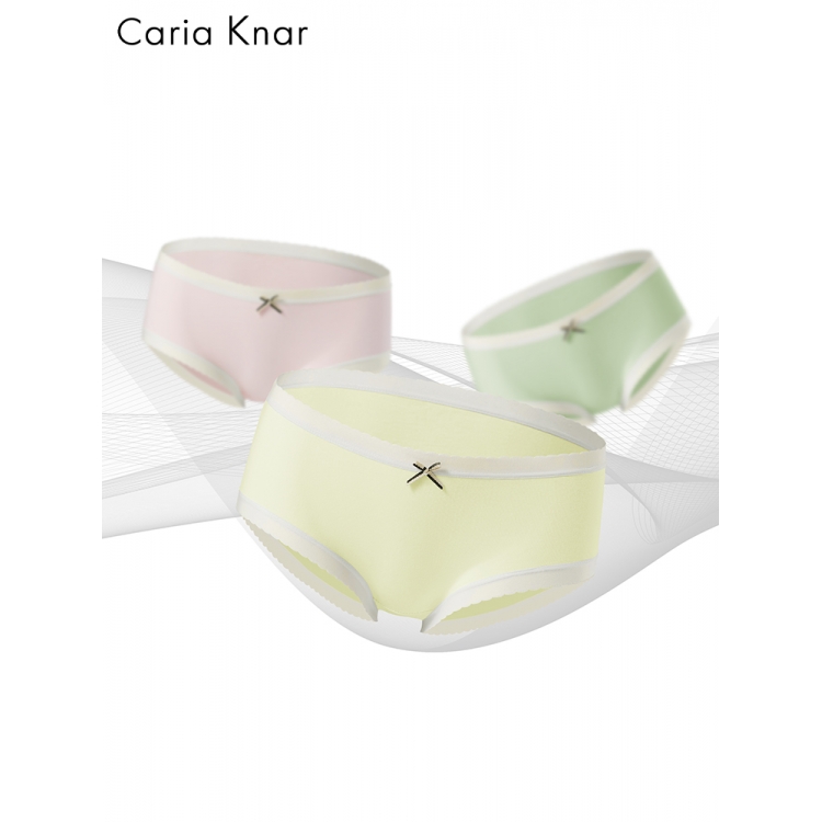 CariaKnar 凯卡娜 甜美透气三角裤 3条 3.3元包邮（需买3件，共9.9元，需用券）