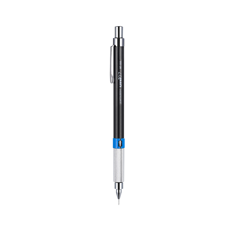 uni 三菱铅笔 三菱（uni）活动铅笔0.7mm金属握学生美术绘图自动铅笔低重心铅笔M7-552 黑杆 32.4元