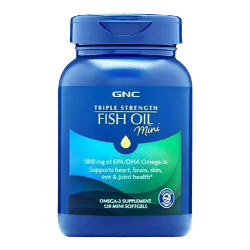 GNC 健安喜 三倍浓缩加强型鱼油软胶囊120粒 ￥82.21