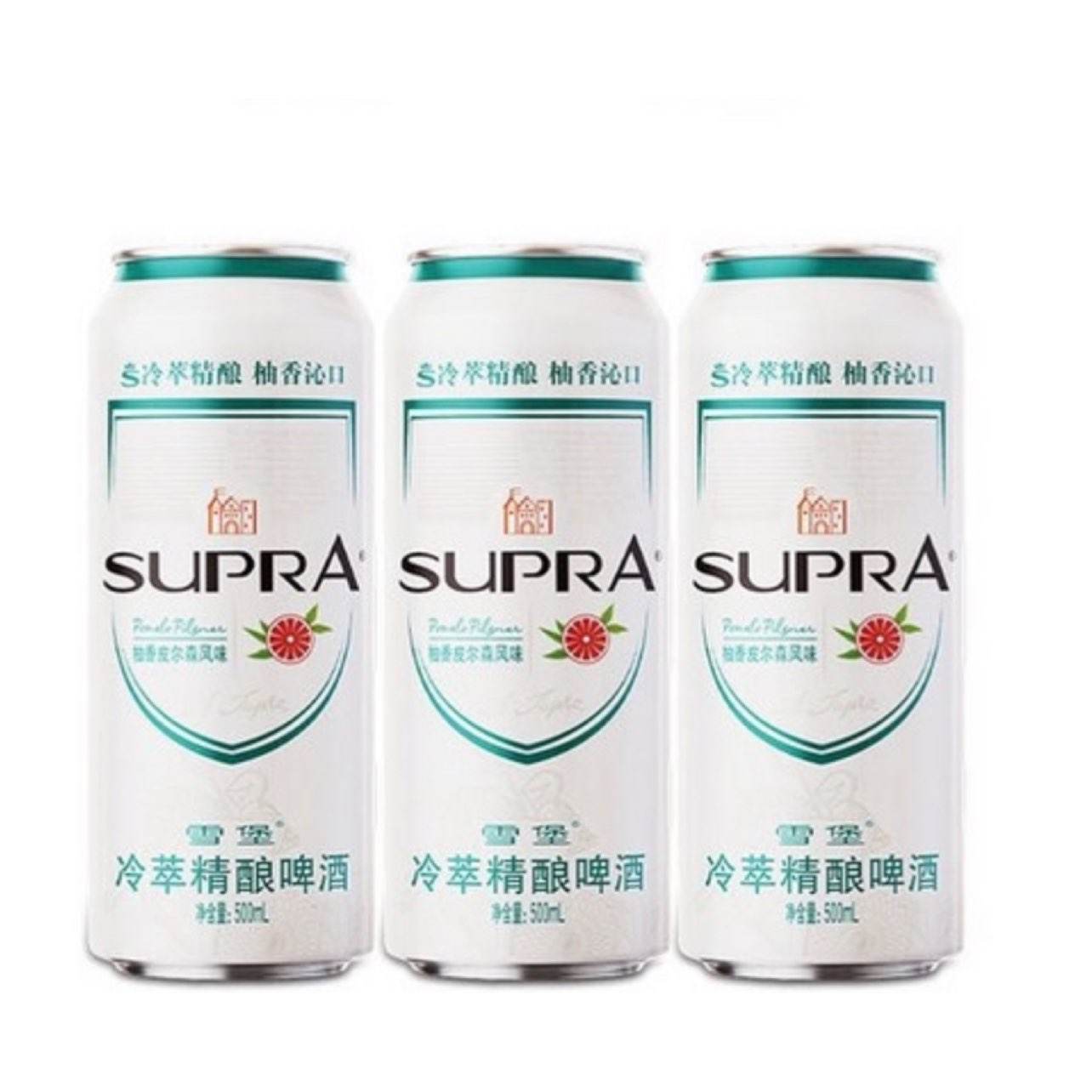 天猫U先：PEARL RIVER 珠江啤酒 雪堡冷萃精酿啤酒500mL*3罐 9.9元