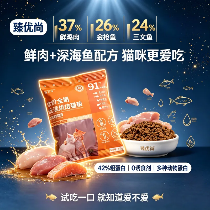 臻优尚 低温烘焙 猫粮 正常规格 5.99元 - 线报酷