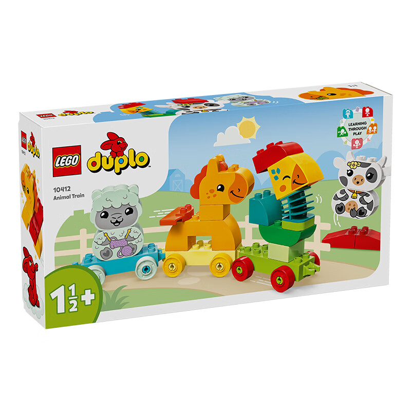 PLUS会员：LEGO 乐高 得宝系列 10412 萌趣动物火车 119.05元（需用券）