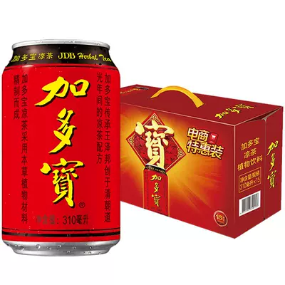 88VIP：加多宝 凉茶植物饮料 310ml*15罐 28.4元包邮