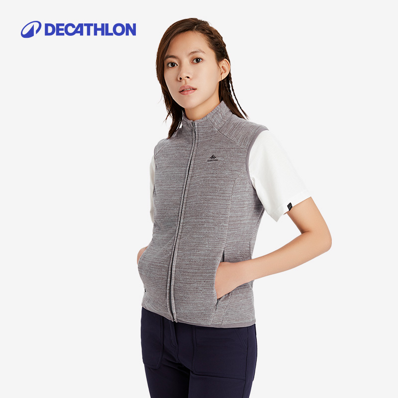 迪卡侬 DECATHLON 男女款户外摇粒绒背心 79.9元包邮